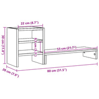 Supporto Monitor con Organizzatore Legno Antico in Truciolato 854740