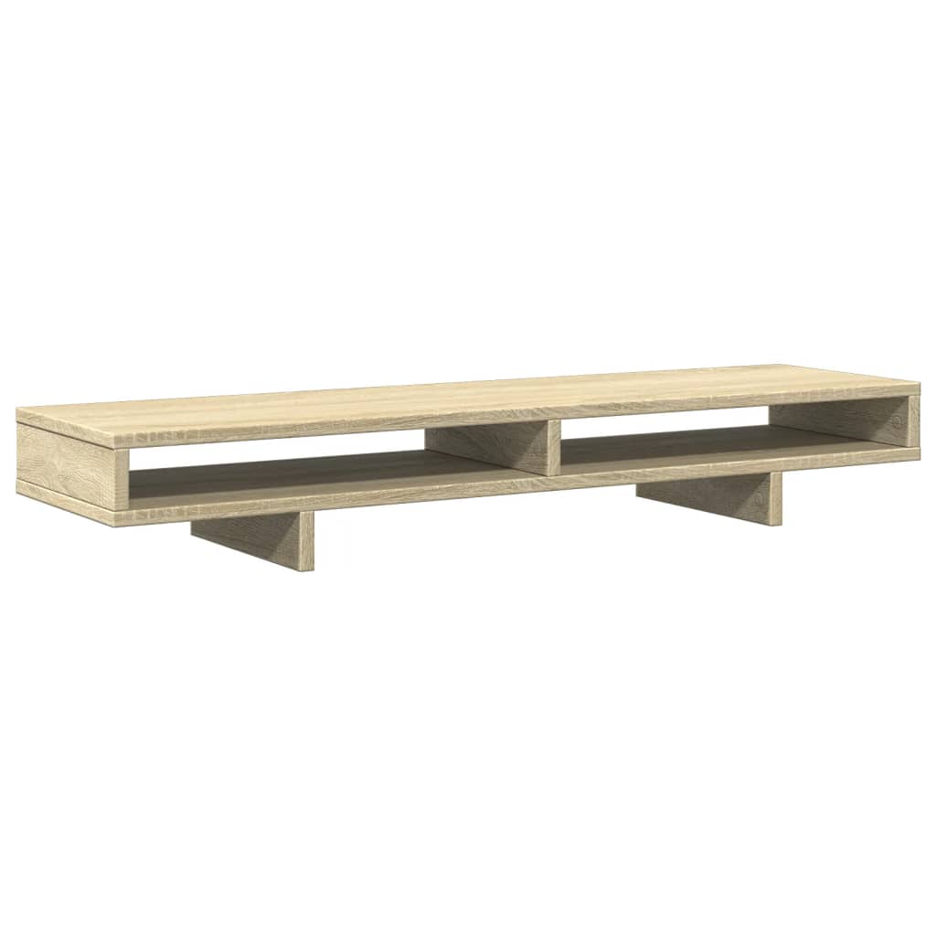 Supporto Monitor Rovere Sonoma 100x27x15 cm Legno Multistrato 854753