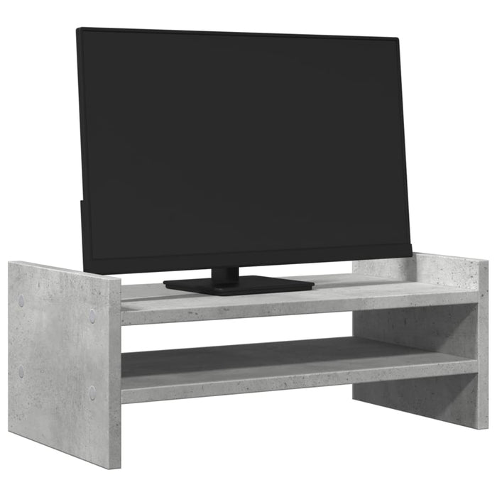 Supporto per Monitor Grigio Cemento 50x27x20 cm in Truciolato 854781