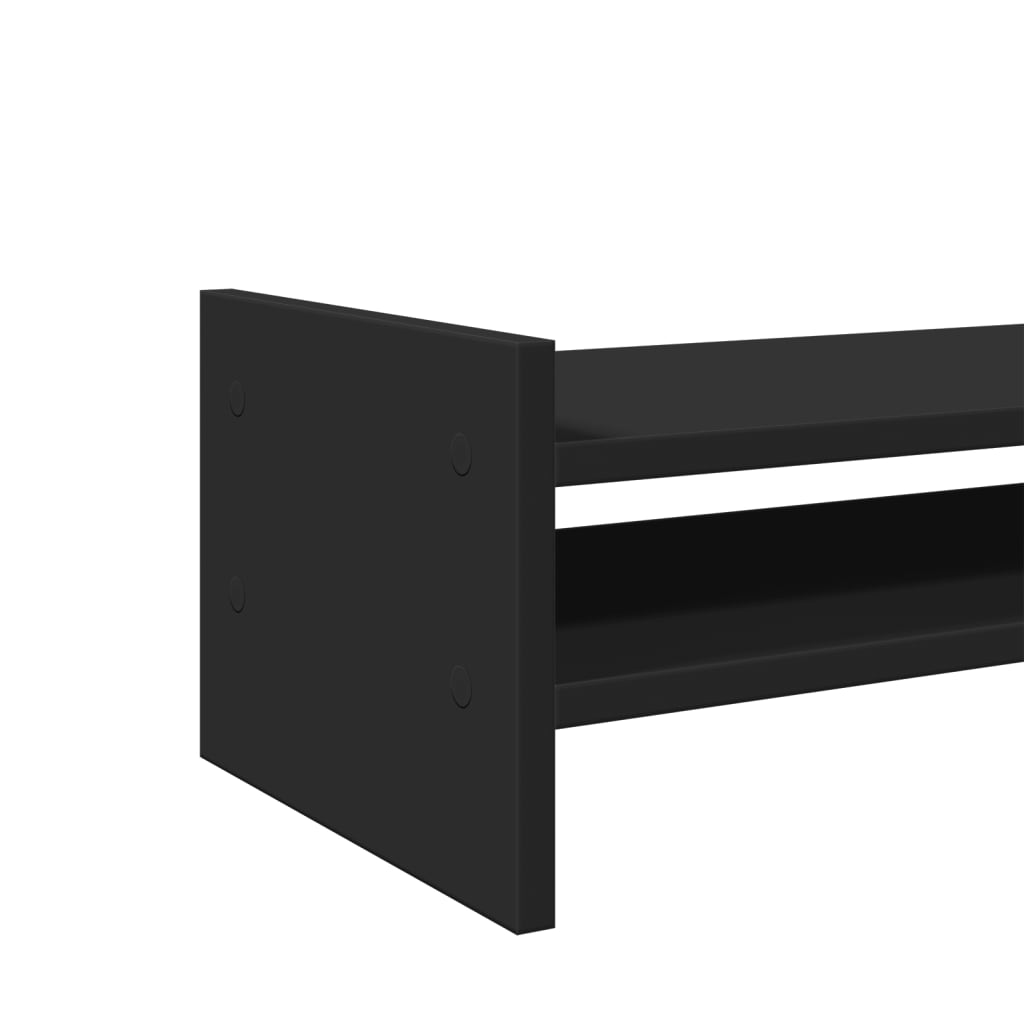 Supporto per Monitor Nero 100x27x20 cm in Legno Multistrato 854788