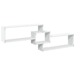 Mobile a Parete 158x18x53 cm Bianco in Legno Multistrato 854814