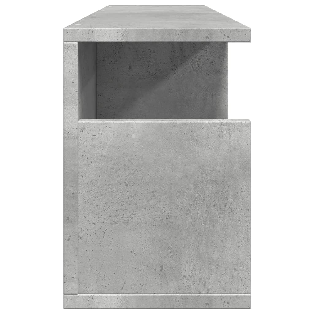 Mobile a Parete 80x20x30 cm Grigio Cemento in Legno Multistrato 854835