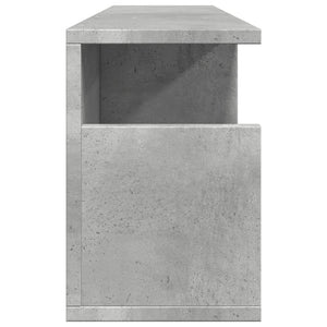 Mobile a Parete 80x20x30 cm Grigio Cemento in Legno Multistrato 854835