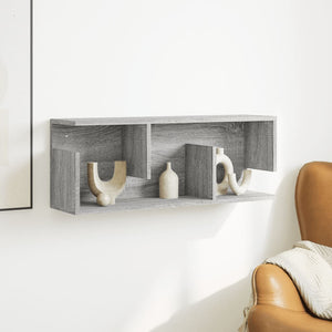 Mobile a Parete 80x20x30 cm Grigio Sonoma in Legno Multistrato 854837