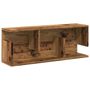 Mobile a Parete 80x20x30 cm Legno Antico in Legno Multistrato 854839