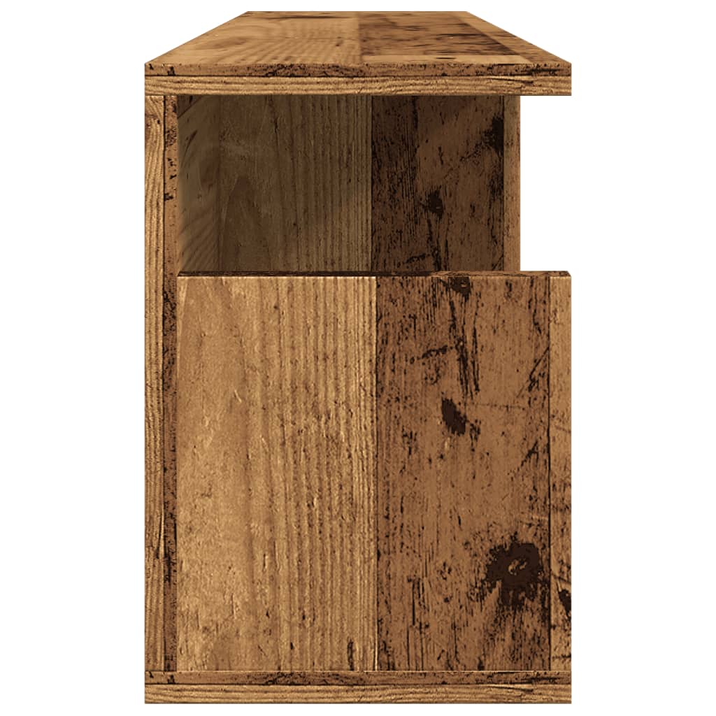 Mobile a Parete 80x20x30 cm Legno Antico in Legno Multistrato 854839