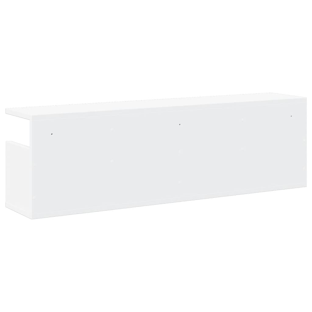 Mobile a Parete 100x20x30 cm Bianco in Legno Multistrato 854841