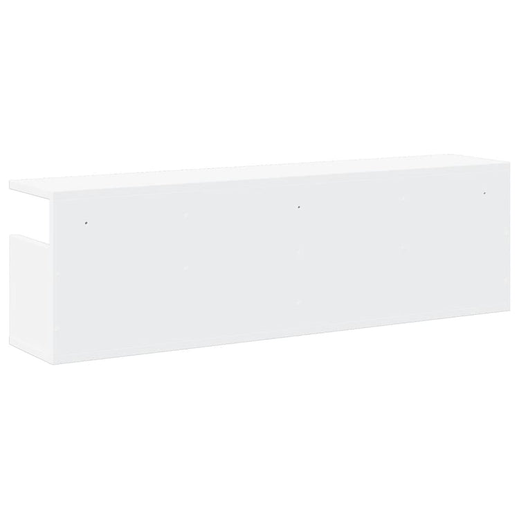 Mobile a Parete 100x20x30 cm Bianco in Legno Multistrato 854841