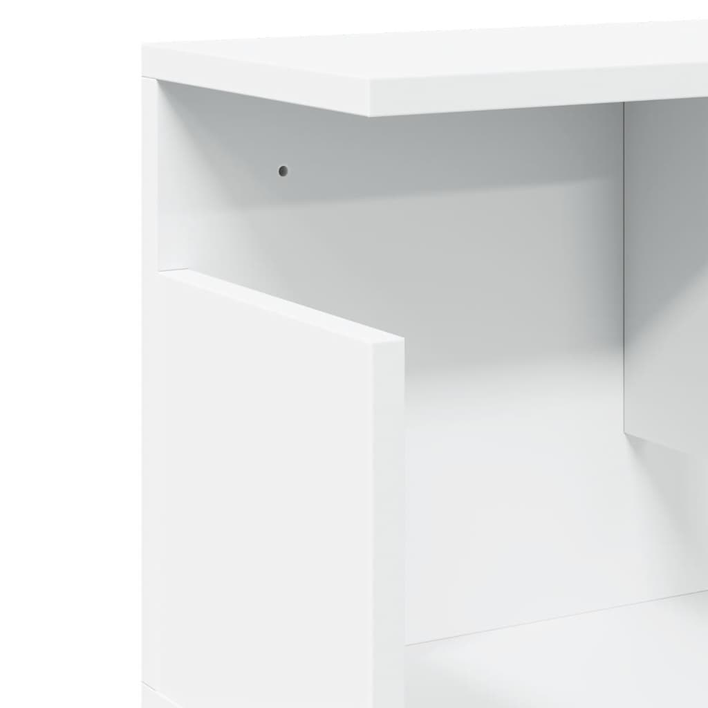 Mobile a Parete 100x20x30 cm Bianco in Legno Multistrato 854841