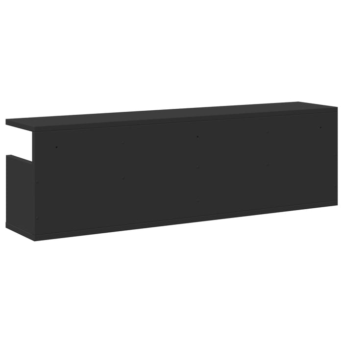 Mobile a Parete 100x20x30 cm Nero in Legno Multistrato 854842