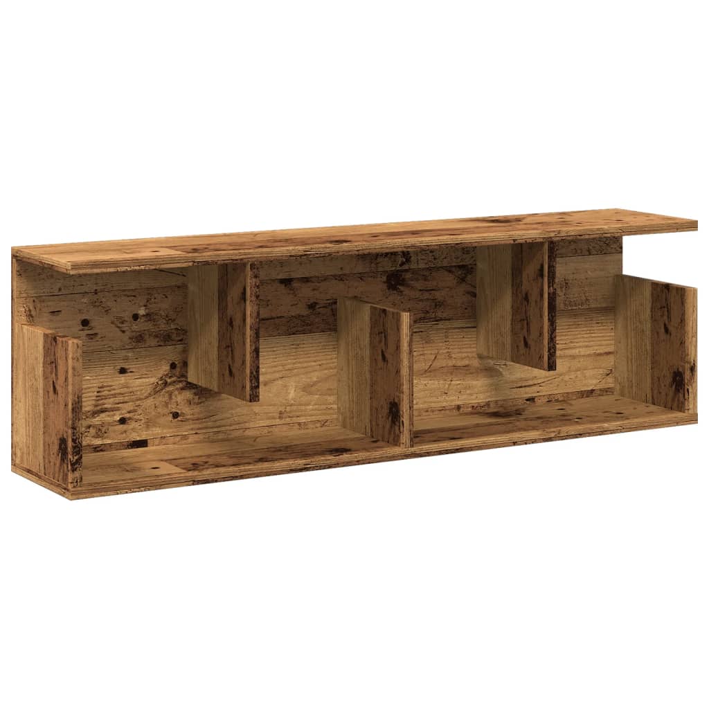 Mobile a Parete 100x20x30 cm Legno Antico in Legno Multistrato 854848