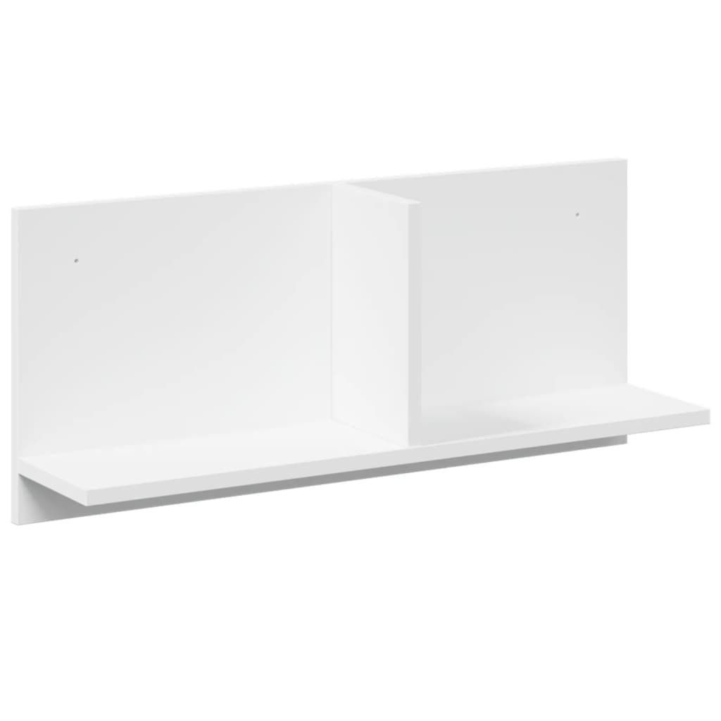 Mobile a Parete 70x16,5x30 cm Bianco in Legno Multistrato 854850