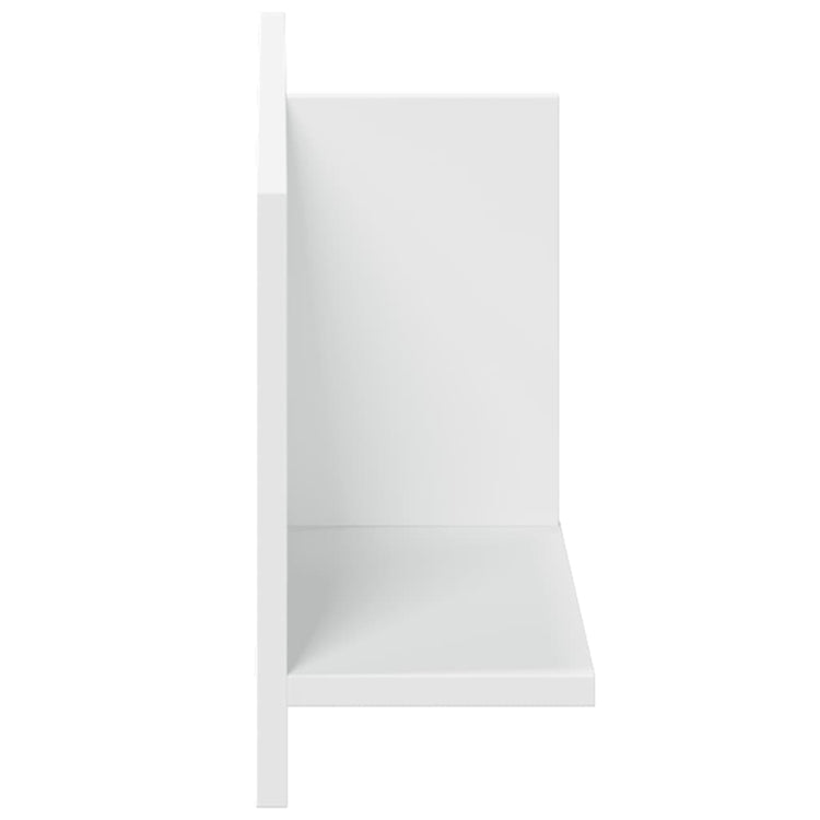 Mobile a Parete 70x16,5x30 cm Bianco in Legno Multistrato 854850