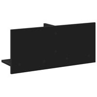 Mobile a Parete 70x16,5x30 cm Nero in Legno Multistrato 854851