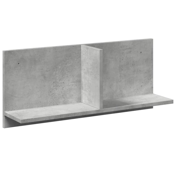 Mobile a Parete 70x16,5x30 cm Grigio Cemento Legno Multistrato 854853