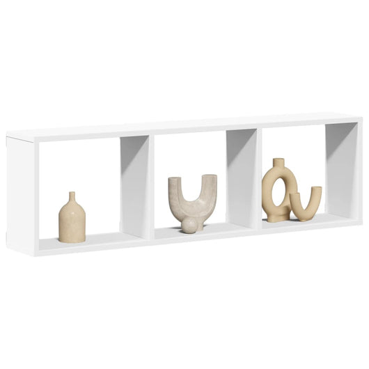 Mobile a Parete 100x16x30 cm Bianco in Legno Multistrato 854868