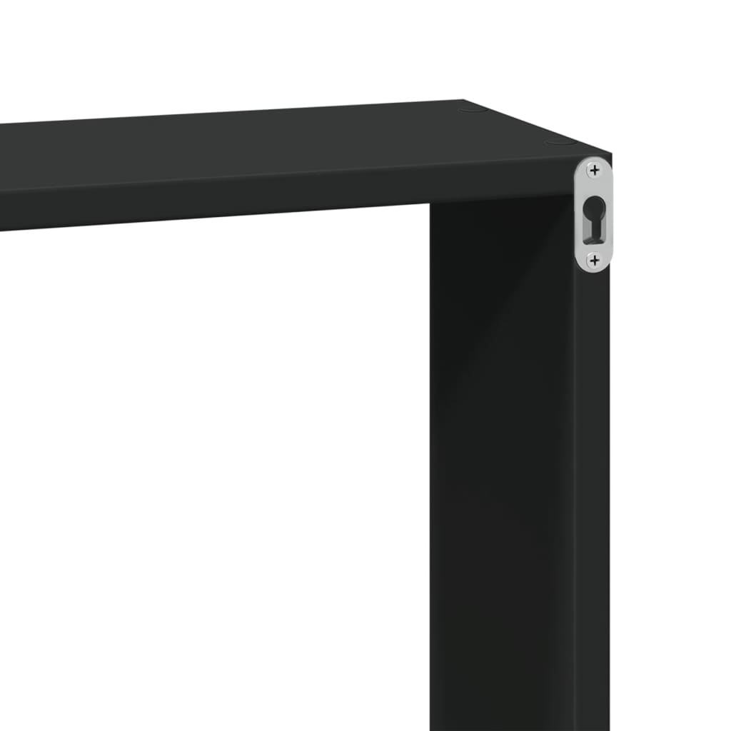 Mobile a Parete 100x16x30 cm Nero in Legno Multistrato 854869