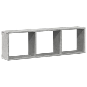 Mobile a Parete 100x16x30cm Grigio Cemento in Legno Multistrato 854871