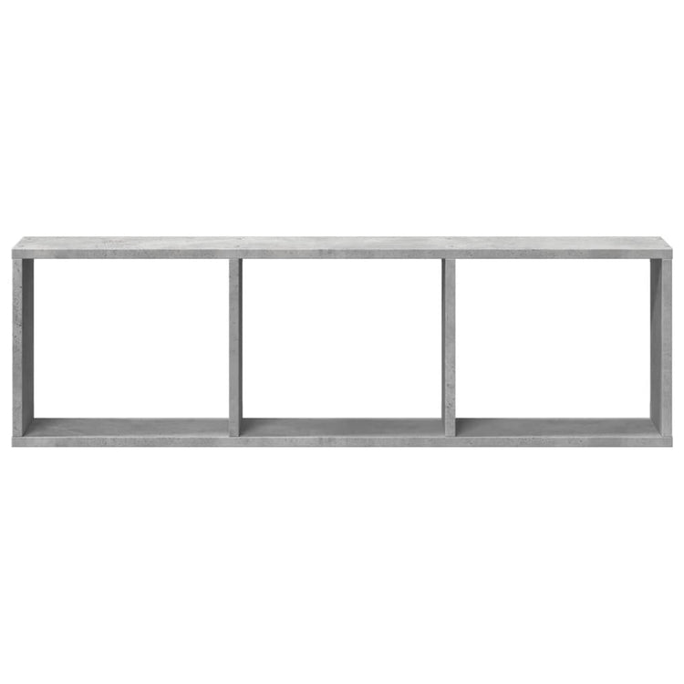 Mobile a Parete 100x16x30cm Grigio Cemento in Legno Multistrato 854871