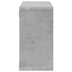 Mobile a Parete 100x16x30cm Grigio Cemento in Legno Multistrato 854871