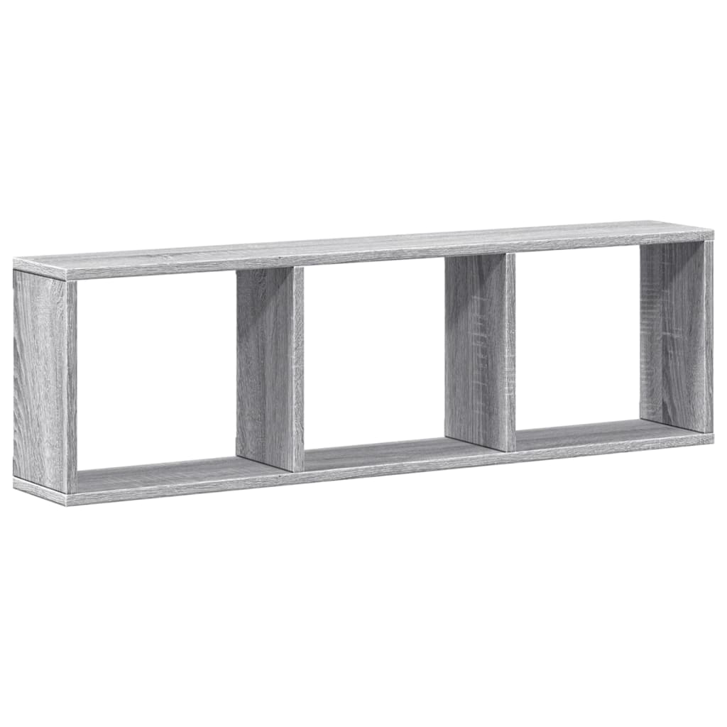 Mobile a Parete 100x16x30 cm Grigio Sonoma in Legno Multistrato 854873