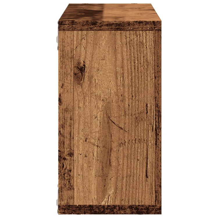 Mobile a Parete 100x16x30 cm Legno Antico in Legno Multistrato 854875