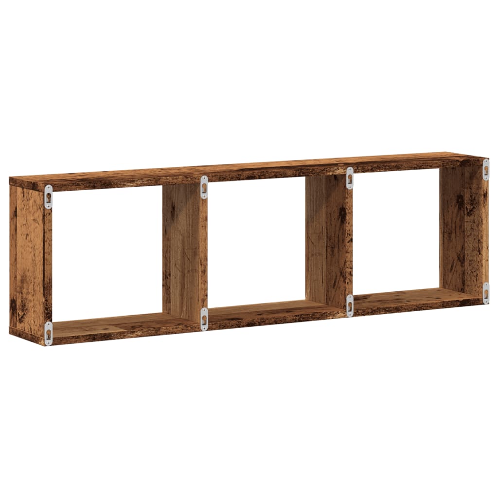 Mobile a Parete 100x16x30 cm Legno Antico in Legno Multistrato 854875