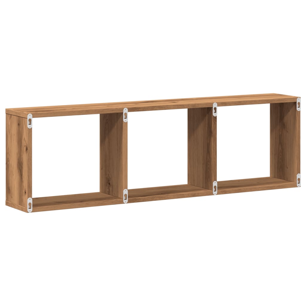 Mobile a Parete 100x16x30 cm Artigianale in Legno Multistrato 854876