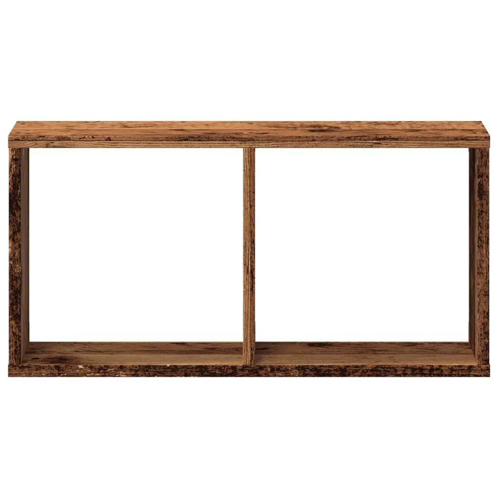 Mobile a Parete 60x16x30 cm Legno Antico in Legno Multistrato 854884