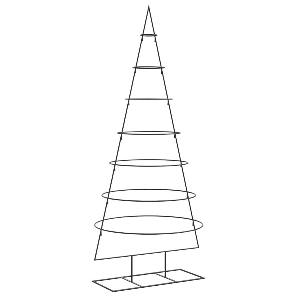 Albero di Natale Decorativo in Metallo Nero 180 cm 4018949