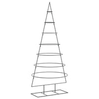 Albero di Natale Decorativo in Metallo Nero 180 cm 4018949