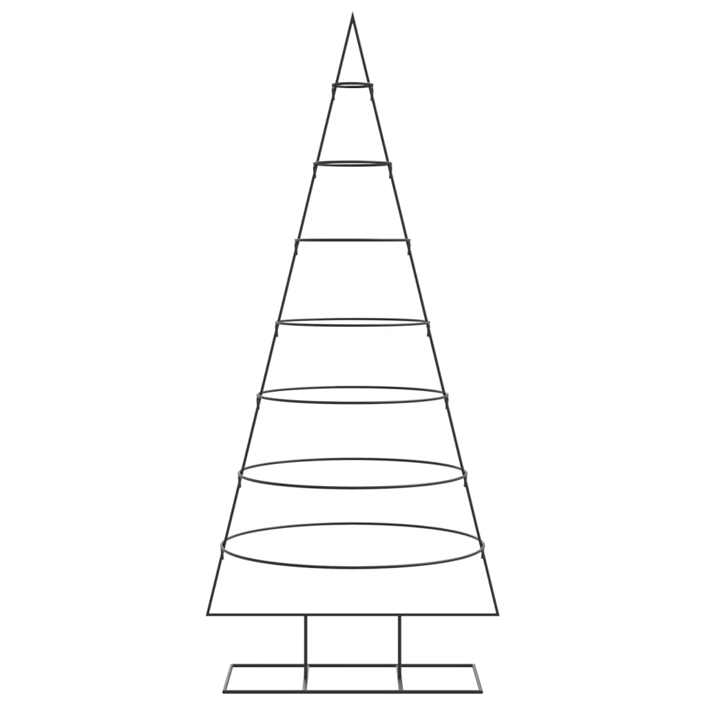 Albero di Natale Decorativo in Metallo Nero 180 cm 4018949