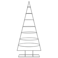 Albero di Natale Decorativo in Metallo Nero 180 cm 4018949