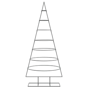 Albero di Natale Decorativo in Metallo Nero 180 cm 4018949