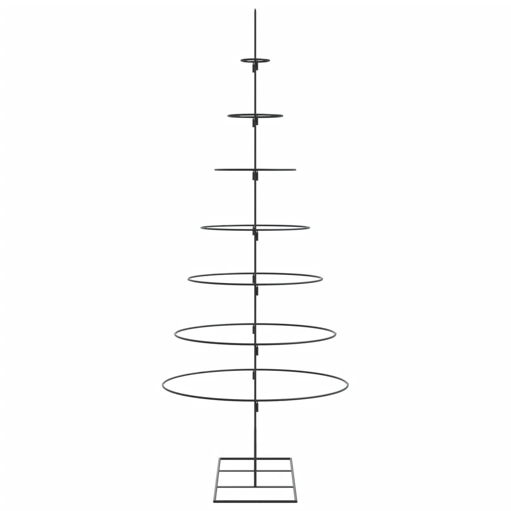 Albero di Natale Decorativo in Metallo Nero 180 cm 4018949