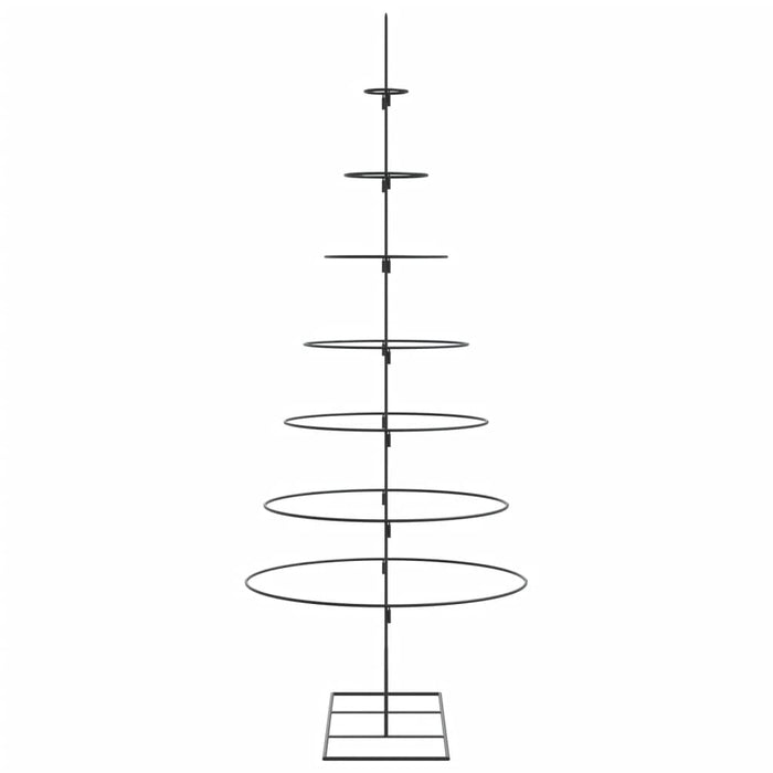 Albero di Natale Decorativo in Metallo Nero 180 cm 4018949