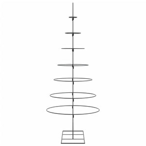 Albero di Natale Decorativo in Metallo Nero 180 cm 4018949