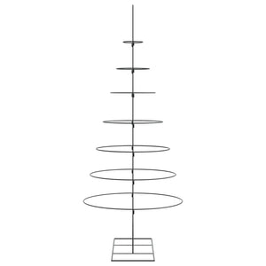 Albero di Natale Decorativo in Metallo Nero 210 cm 4018950