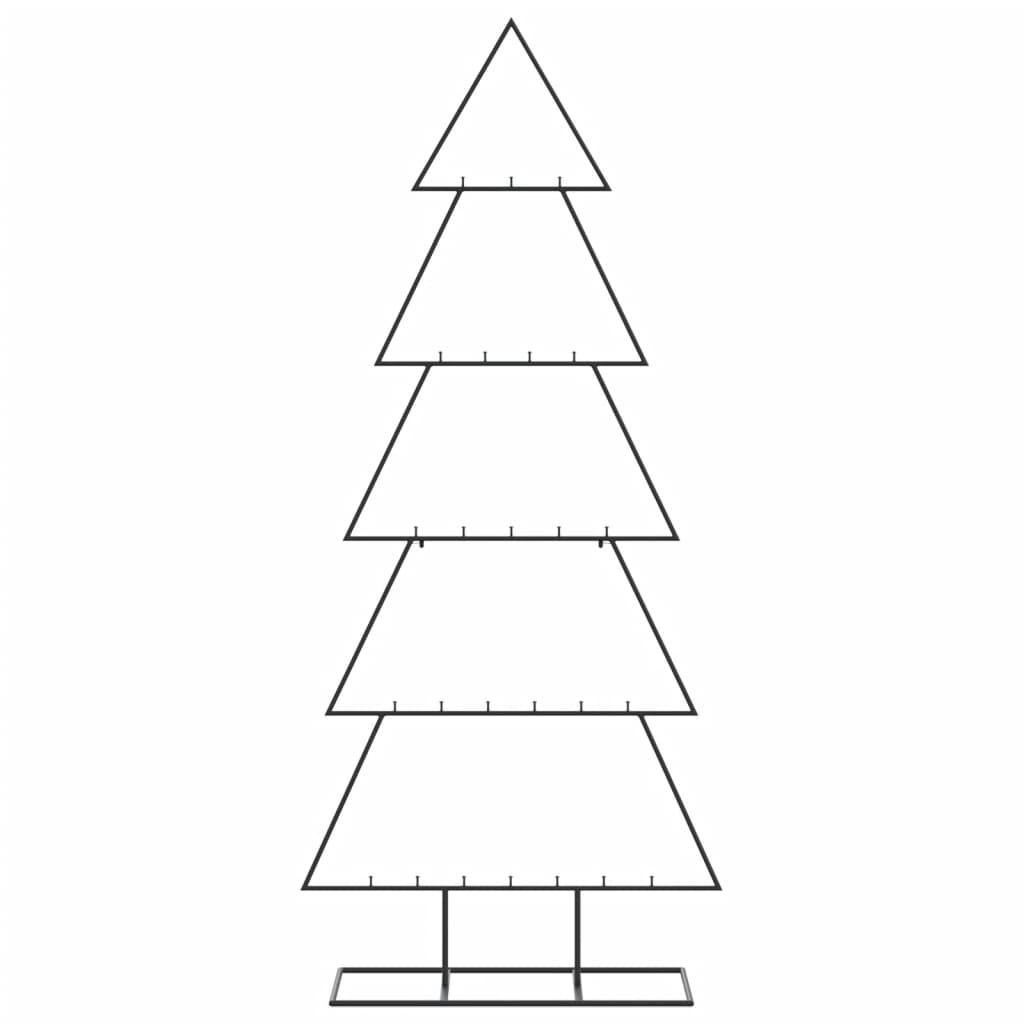 Albero di Natale Decorativo in Metallo Nero 150 cm 4018951