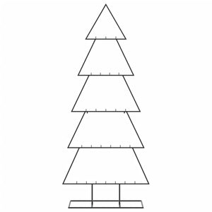 Albero di Natale Decorativo in Metallo Nero 150 cm 4018951