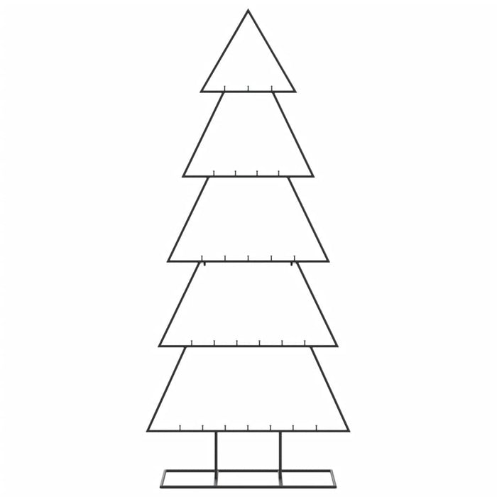 Albero di Natale Decorativo in Metallo Nero 150 cm 4018951