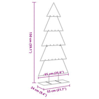 Albero di Natale Decorativo in Metallo Nero 150 cm 4018951