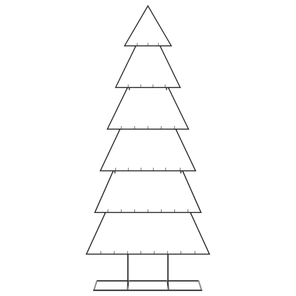 Albero di Natale Decorativo in Metallo Nero 180 cm 4018952