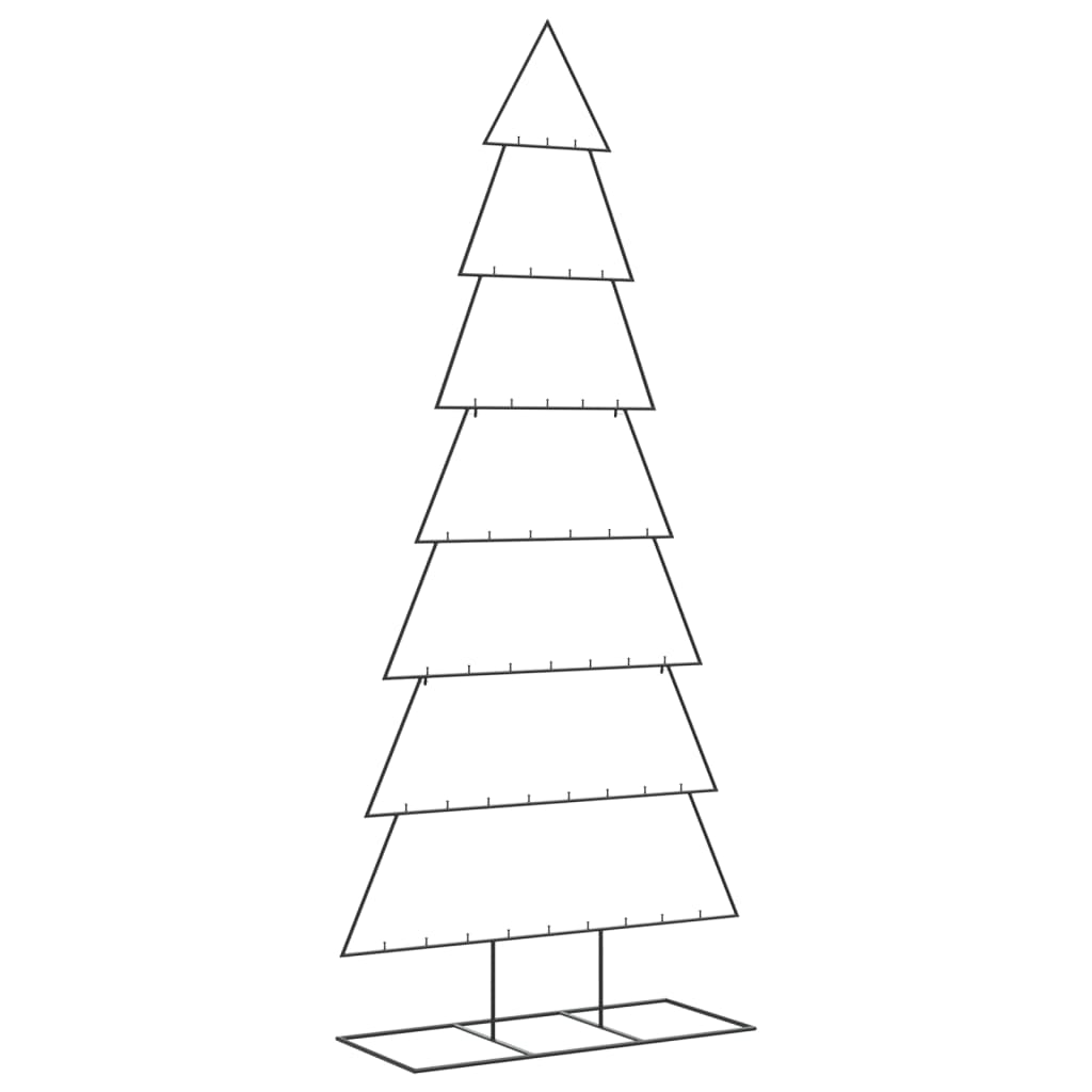 Albero di Natale Decorativo in Metallo Nero 210 cm 4018953