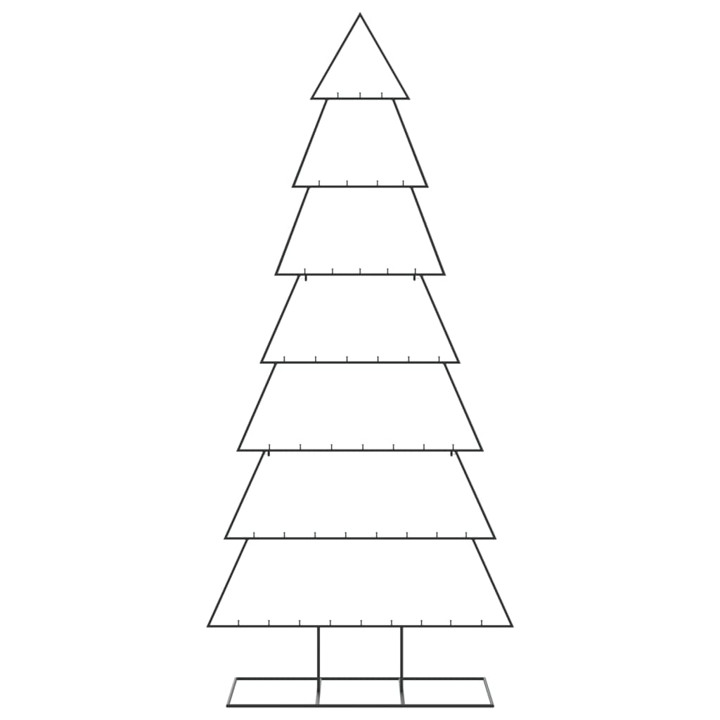 Albero di Natale Decorativo in Metallo Nero 210 cm 4018953