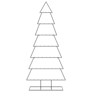 Albero di Natale Decorativo in Metallo Nero 210 cm 4018953