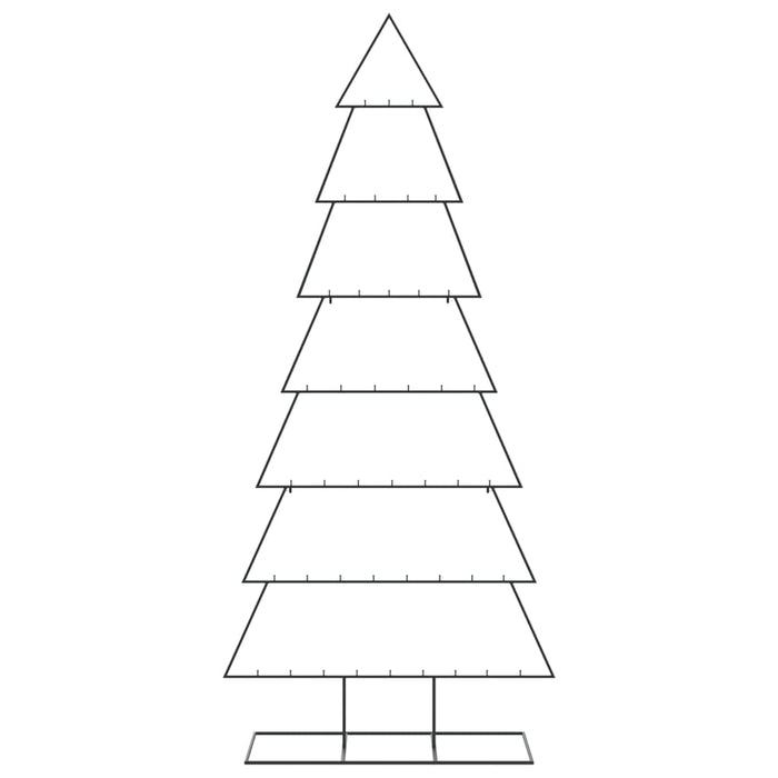 Albero di Natale Decorativo in Metallo Nero 210 cm 4018953