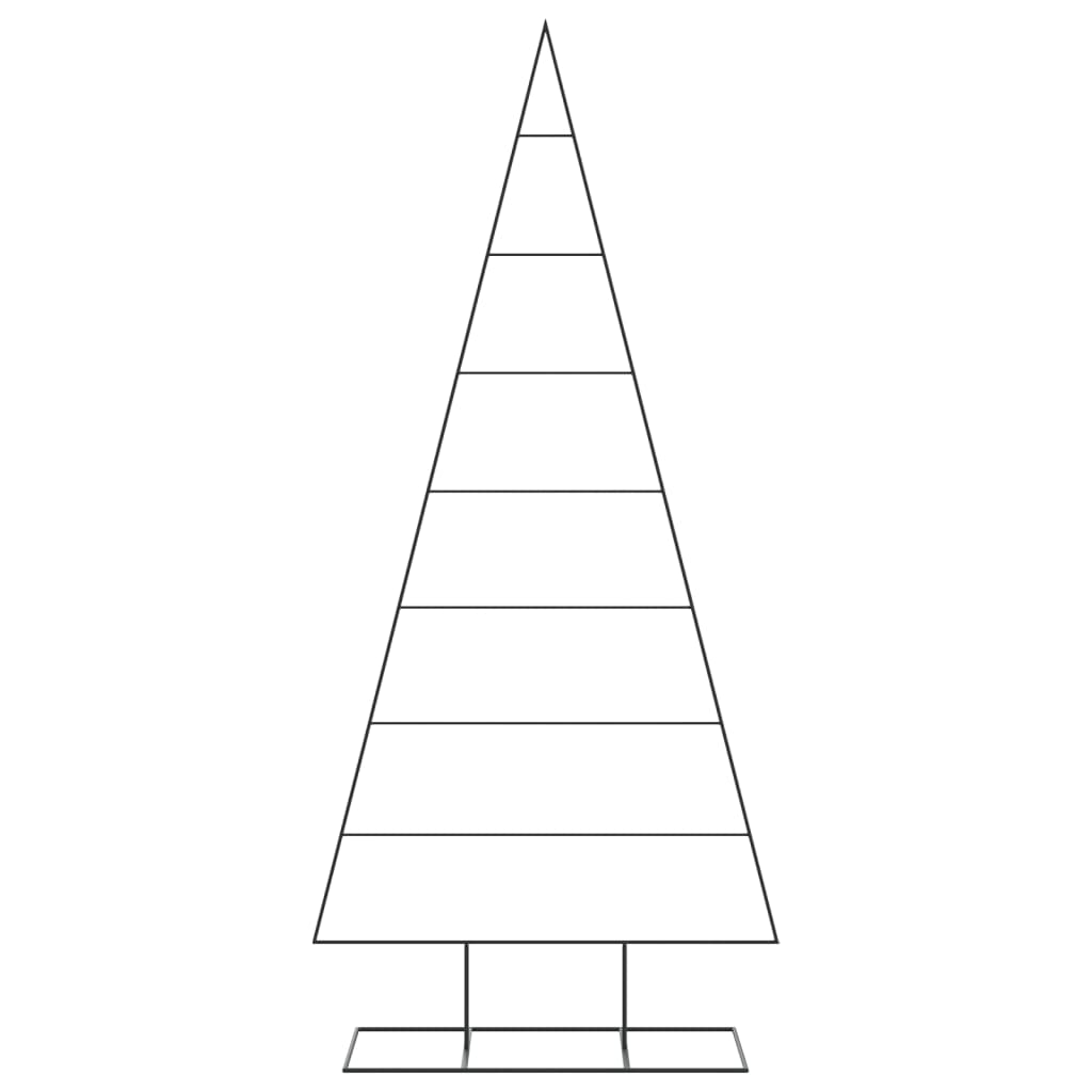 Albero di Natale Decorativo in Metallo Nero 210 cm 4018956