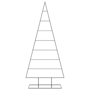 Albero di Natale Decorativo in Metallo Nero 210 cm 4018956