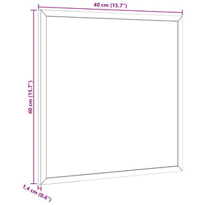 Lavagna con Cornice in Legno Massello di Pino Nero 40x40 cm 4017410